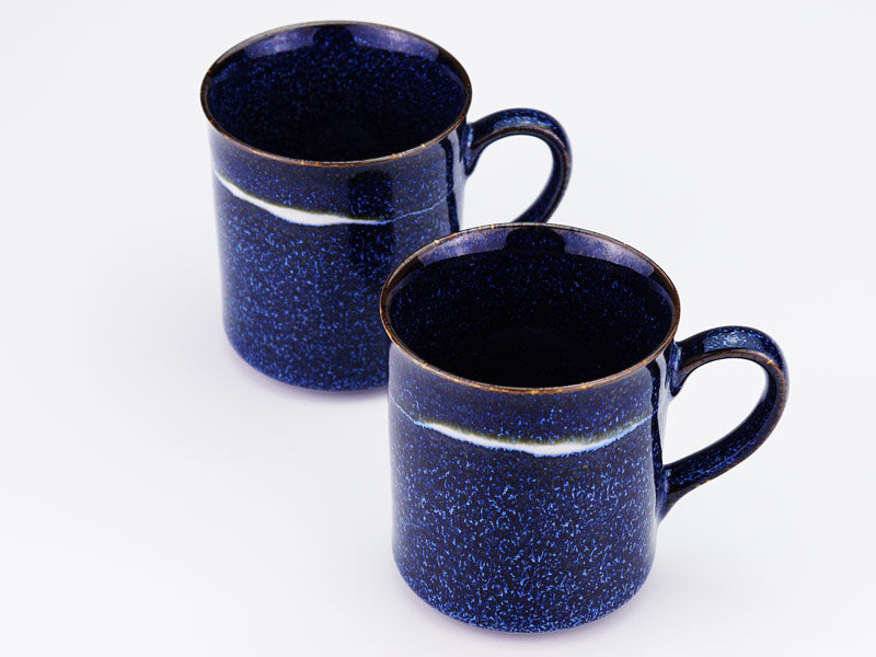 Shinemon Kiln Youhen-Galaxy Coffee Mug Pair - Arita Ware