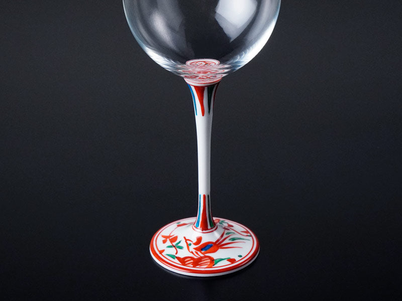 Arita Ware Wine Glasses - Iroe Manreki Design
