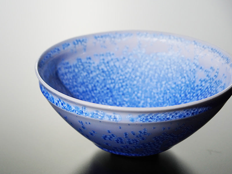 Shinemon Kiln Indigo-Stained Water Drop Bowl - Arita Ware