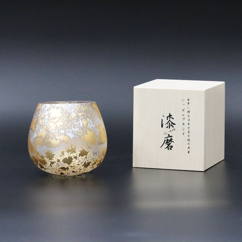 Yamanaka Lacquerware - [Kihaku Glass] Rock Cup “Yuragi” (Sway)