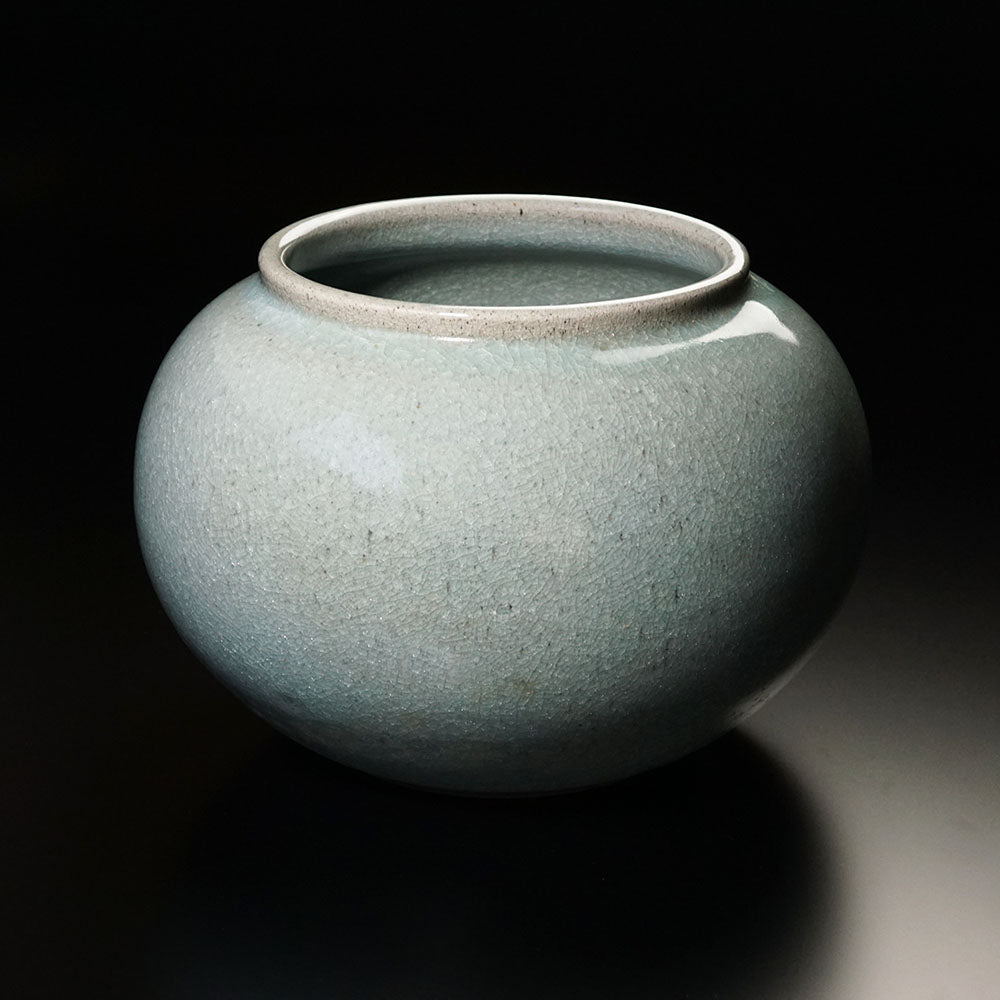 Shinemon Kiln Celadon Flower Vase by the First Shinemon - Arita Ware