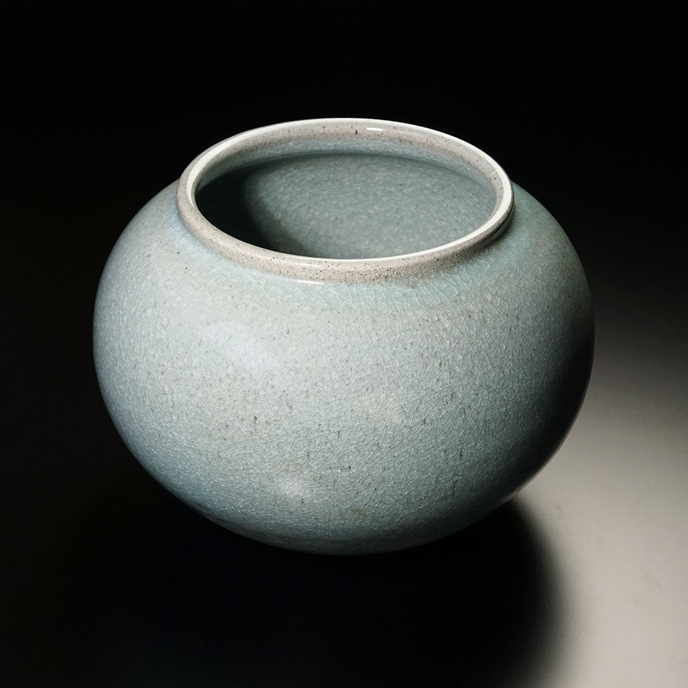 Shinemon Kiln Celadon Flower Vase by the First Shinemon - Arita Ware