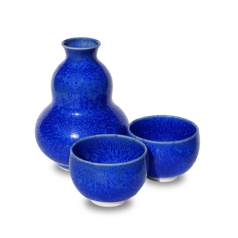 Service à Saké en Forme de Gourde, Lapis Lazuli
