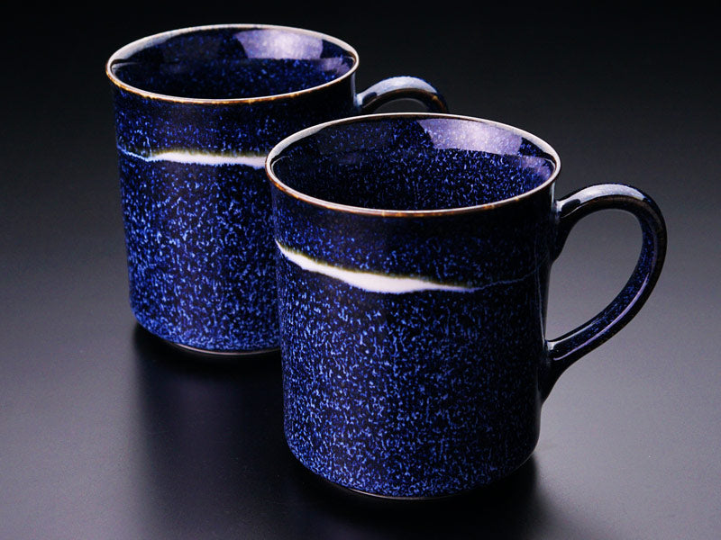 Shinemon Kiln Youhen-Galaxy Coffee Mug Pair - Arita Ware