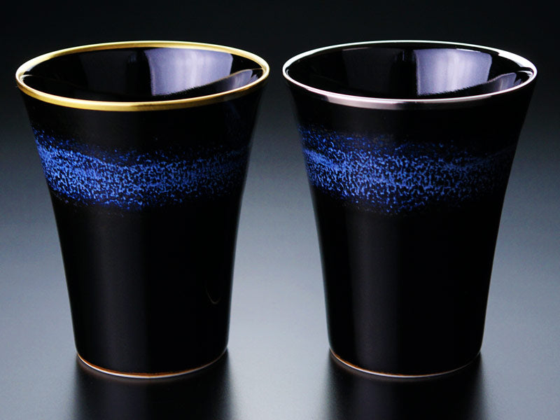 Shinemon Kiln Aoki-Myojo Youkou Gekkou Tumbler Pair - Arita Ware